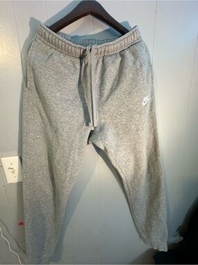 Nike Light Grey Heather Fleece Joggers